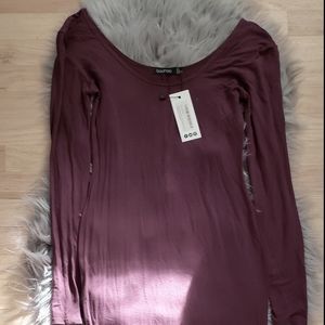 Midi bodycon dress/ Plum color